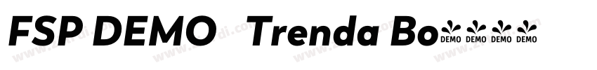 FSP DEMO   Trenda Bo字体转换
